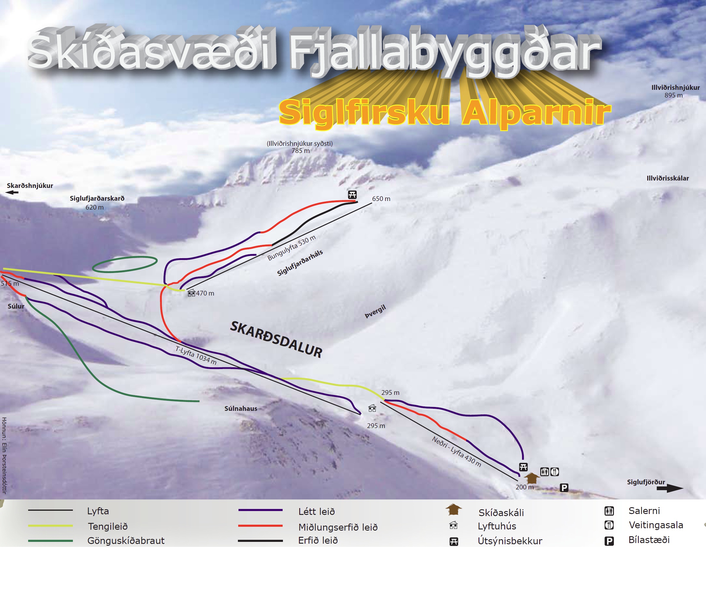 Skigebiet Skarðsdalur – Siglufjörður