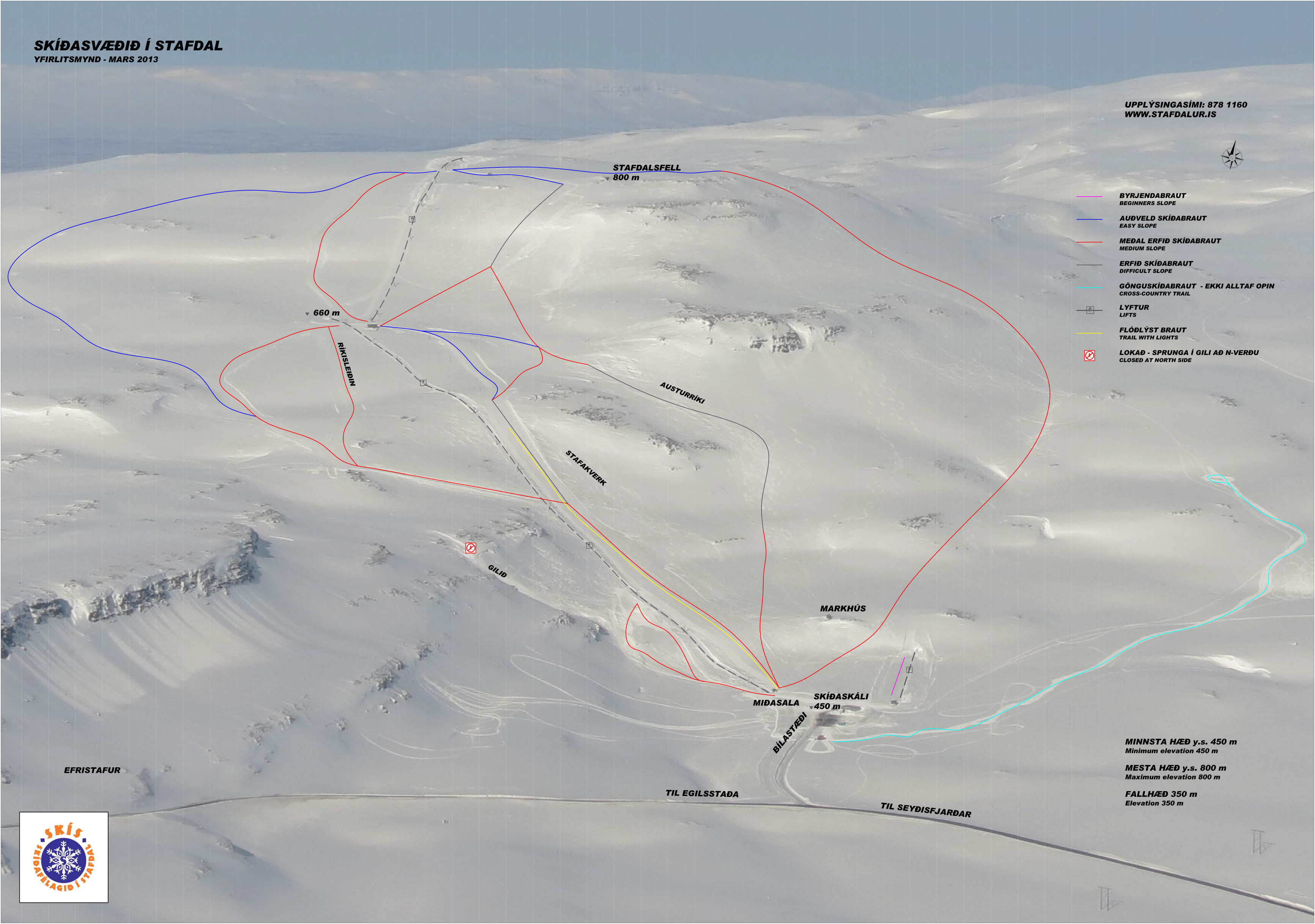Skigebiet Stafdalur