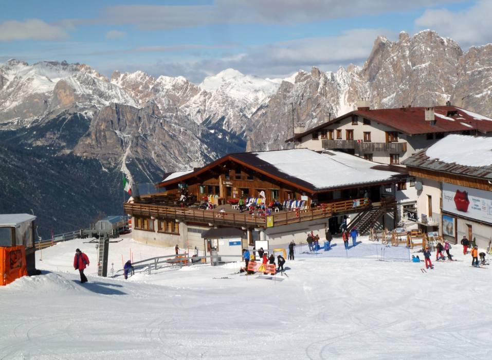 Blechschild XXL Urlaub Reisebüro Skigebiet Cortina D'Ampezzo 