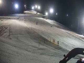 Rzyki - widok na dolny stok i orczyk w Czarnym Groniu