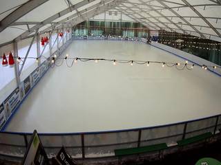 Kurza Góra na Mazurach - widok na lodowisko