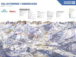 Pistenplan Latemar – Obereggen/Pampeago/Predazzo