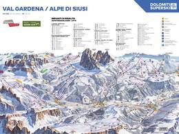 Pistenplan Gröden (Val Gardena)