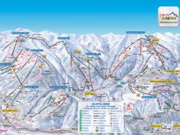 Pistenplan Zillertal Arena – Zell am Ziller/Gerlos/Königsleiten/Hochkrimml