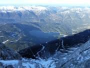 Blick vom Gipfel zum Eibsee