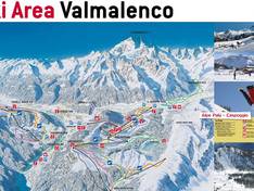 Pistenplan Caspoggio