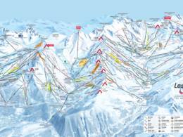 Pistenplan Les 3 Vallées – Val Thorens/Les Menuires/Méribel/Courchevel