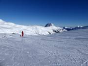 Die Wildkogel-Arena mit Blick auf den Rettenstein