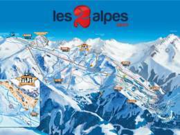 Pistenplan Les 2 Alpes