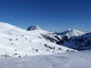 Die Wildkogel-Arena mit Blick auf den Rettenstein